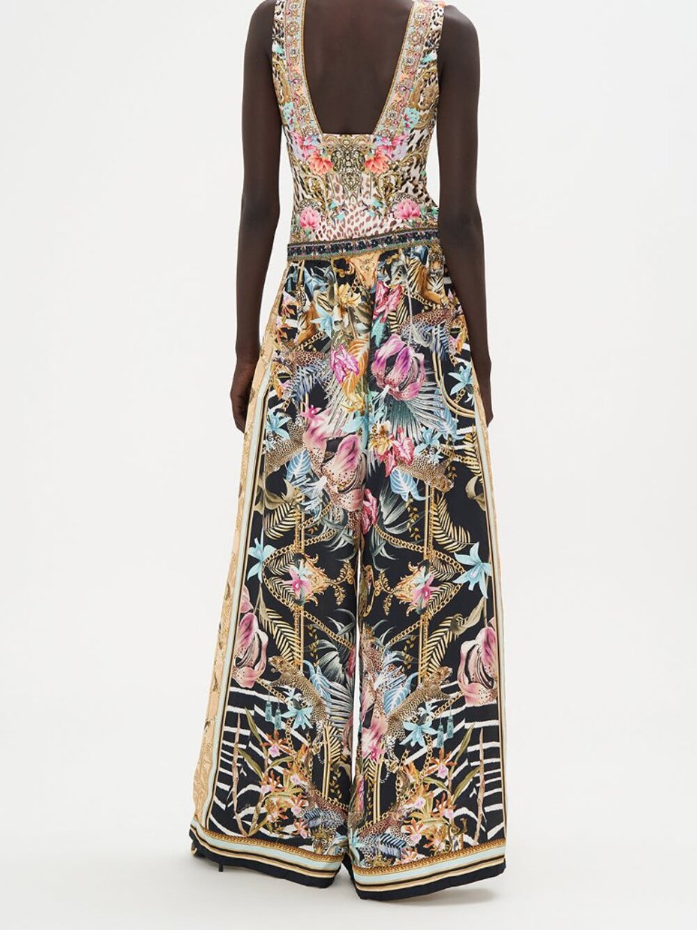 NWT Camilla Silk Wide Leg Pocket Trouser Child Of The Wild S $599 - Picture 2 of 8